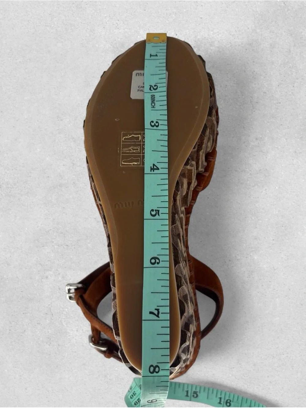 Miu Miu Brown Suede Platform Wedge Sandals
